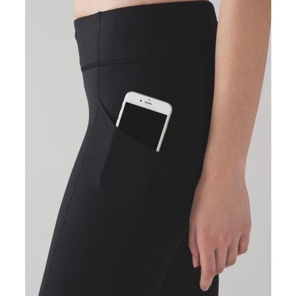 Lululemon Tight Stuff Tight II Black Size 4 Reflective Full On Luxtreme - Picture 8 of 10